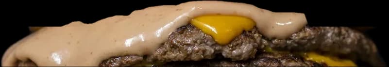 Grilled patty with melted cheese